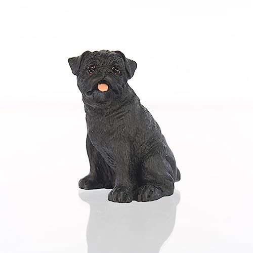 Pug Miniature Dog Figurine - Black