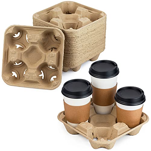 Pulp Fiber Drink Carrier Tray