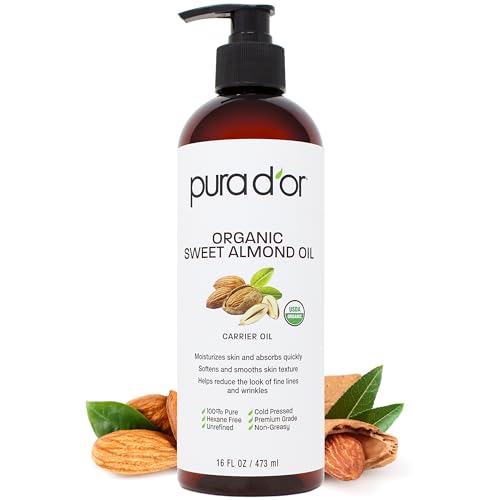 PURA D'OR Organic Sweet Almond Oil