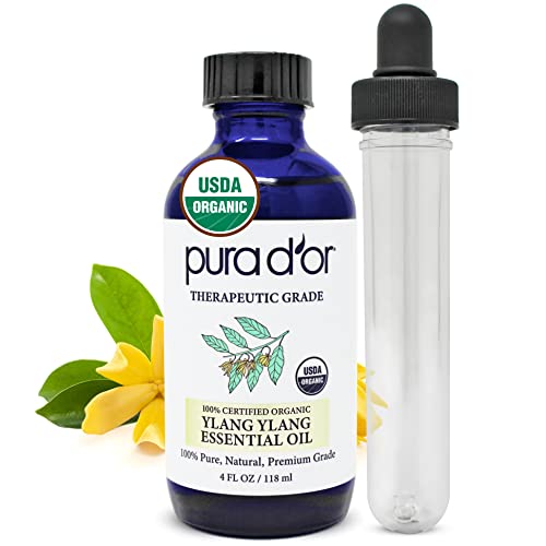 PURA D'OR Organic Ylang Ylang Essential Oil