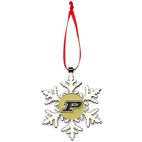 Purdue Boilermakers Snowflake Metal Ornament