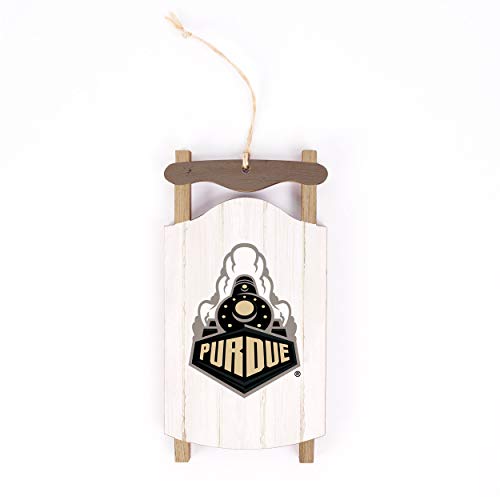 Purdue University Boilermakers Logo Sled Holiday Ornament