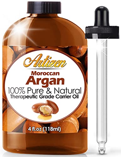 Pure Moroccan Argan Oil for Hair, Face, Skin, Nails, & More