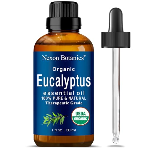 Pure Organic Eucalyptus Essential Oil - Therapeutic Grade Aromatherapy