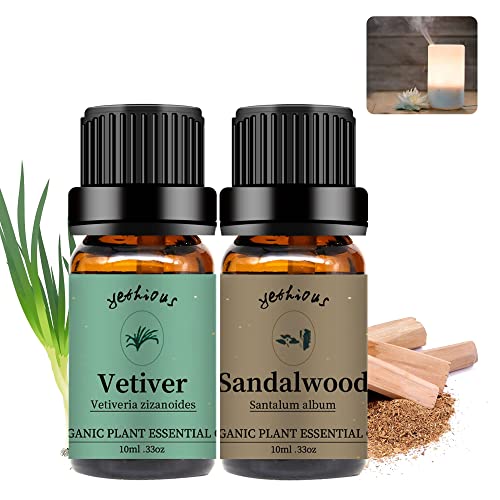 Pure Sandalwood Vetiver Essential Oil Set