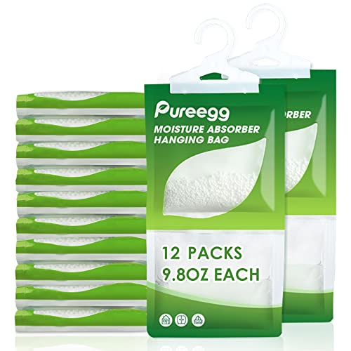 Pureegg Moisture Absorbers Hanging Bag - 12 Packs