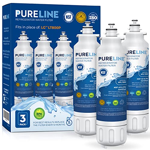 Pureline LT800P Refrigerator Water Filter (3 Pack)