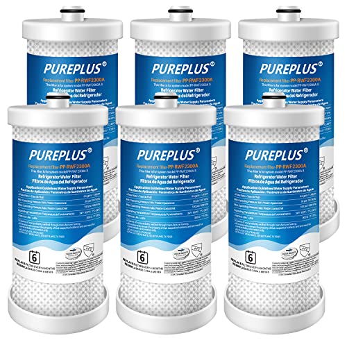 PUREPLUS WF1CB Refrigerator Water Filter, 6Pack
