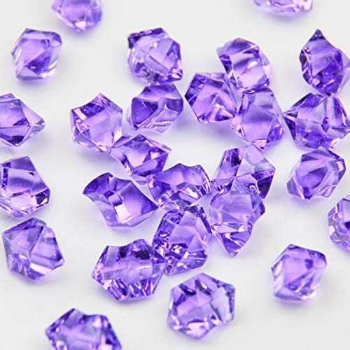 Purple Acrylic Ice Rock Crystals Treasure Gems