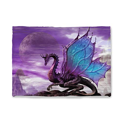 Purple Dragon Throw Blanket
