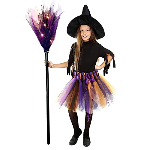 Purple LED Witch Broom