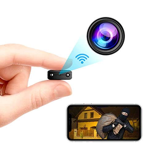 Pyzzia Smallest 2.4G WiFi Security Camera 1080P HD Smart Home Cameras IP Cameras Indoor with Motion Sensor Night Vision App Control Cellphone Control No Battery