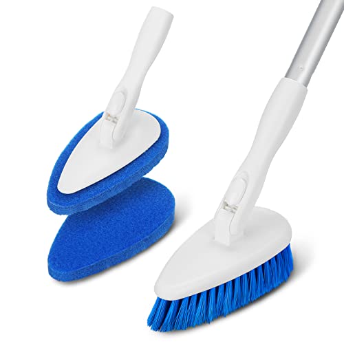 Qaestfy Shower Scrubber Brush with Long Handle