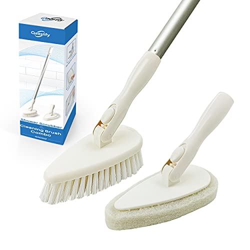 Qaestfy Shower Scrubber Cleaning Brush Combo