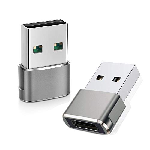 QCEs USB C Female to USB Male Adapter 2Pack