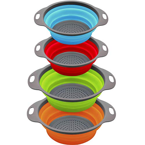 QiMH Collapsible Colander and Strainer Set