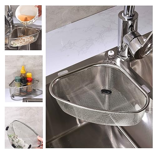 1pc, Kitchen Sink Drain Rack with Sponge Brush Holder - Efficient Drainage  Basket for Food and Waste Catcher - Essential Kitchen Gadget and Accessory