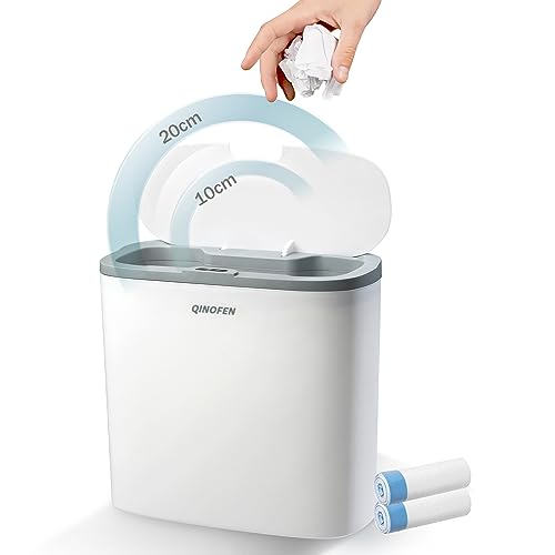 QINOFEN Smart Bathroom Trash Can