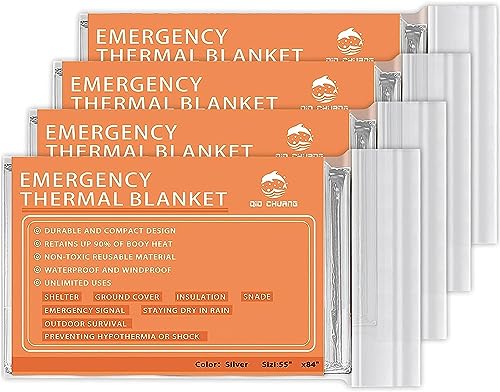 QIO CHUANG Emergency Mylar Thermal Blankets