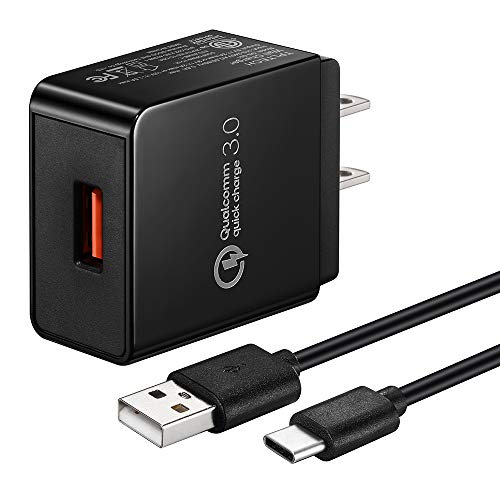 Quick Charge 3.0 USB Wall Charger and USB C Cable