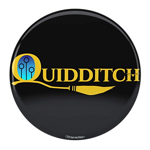 Quidditch Broom Pinback Button