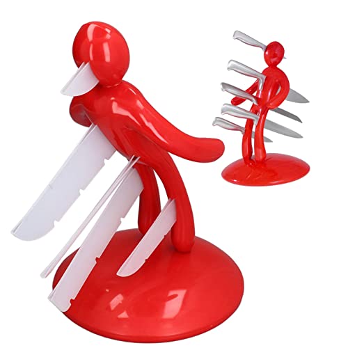 Quirky and Practical: Funny Kitchen Knife Block Set