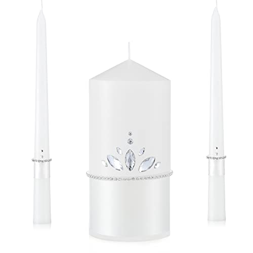 Qunclay Unity Candles for Wedding Ceremony Set