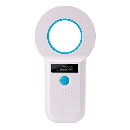 Rabitpos Pet Microchip Scanner, RFID Animal Chip ID Reader Portable, Rechargeable Data Storage Animal Tag Scanner with Stable OLED Display for ISO 11784/11785,FDX-B,EMID Pet Tag