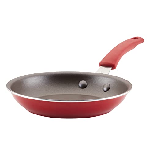 Rachael Ray 8.5-Inch Nonstick Frying Pan/Skillet - Red
