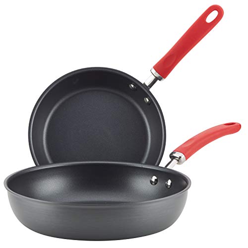 Rachael Ray Deep Hard Anodized Nonstick Frying Pan Set