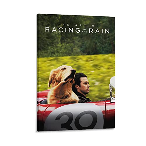 Racing in The Rain Room Decor Posters Canvas Wall Art Prints