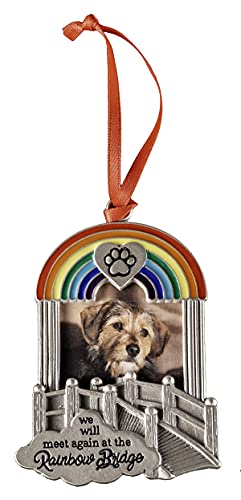 Rainbow Bridge Pet Memorial Photo Ornament