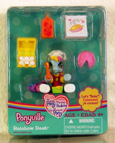 Rainbow Dash Figurine With Baking Accessories