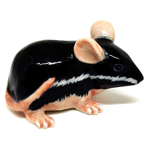 Rat Mouse Dollhouse Miniature Figurines Ceramic Animals Collectible Gift