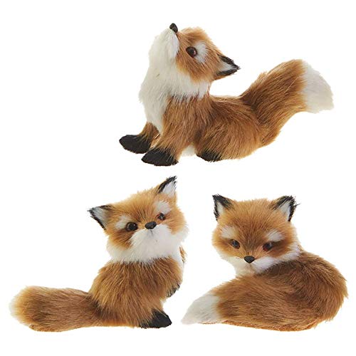 Raz Imports Red Foxes Ornaments - 3 Piece Set