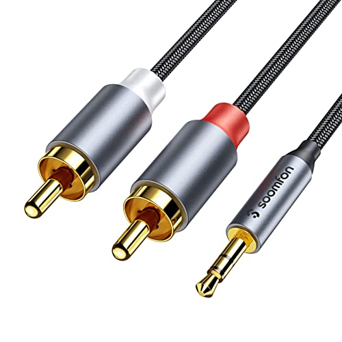 RCA to 3.5mm AUX Cable for Smartphones, Tablets, Speakers