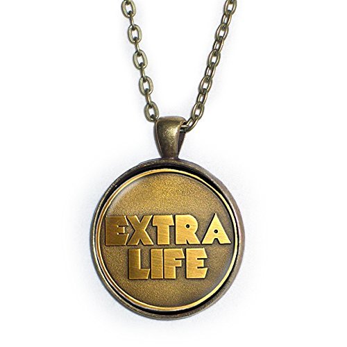 Ready Player One Extra Life Coin Pendant Necklace