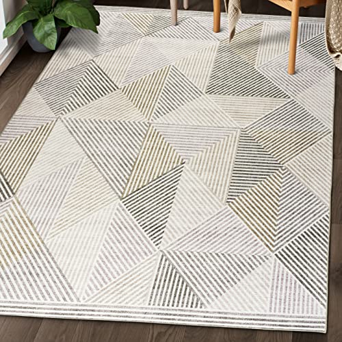 ReaLife Machine Washable Rug - Stain Resistant, Non-Shed - Eco-Friendly, Non-Slip - 5' x 7'