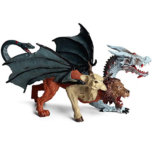 Realistic Chimera Figurine Plastic Dragon Figurines