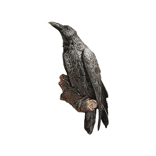 Realistic Crow Decoration Hanging Garden Statue