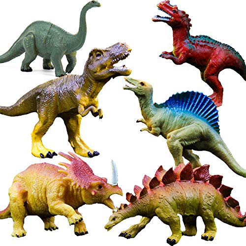 Realistic Dinosaur Figure Toys: Large Size Set for Kids and Toddler Education