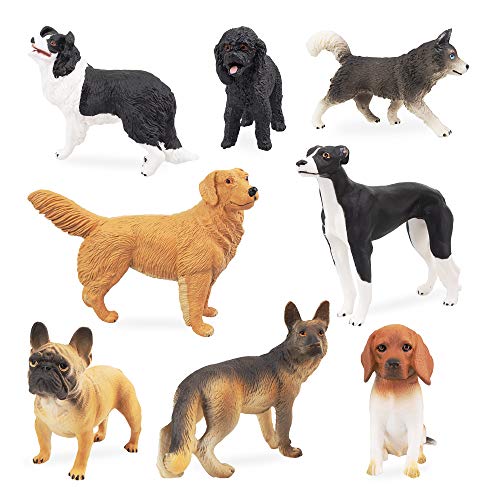Realistic Dog Toy Figures Set