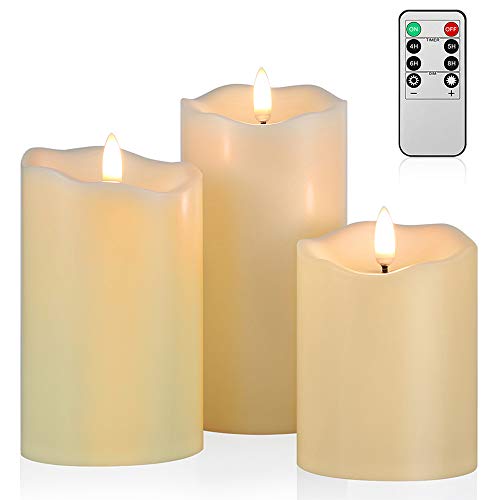Realistic LED Candles with Remote and Timer