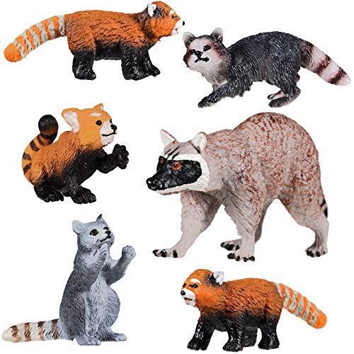 Realistic Red Panda Figures