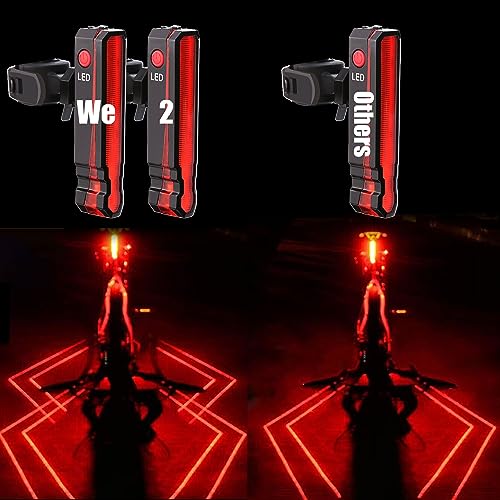 Rechargeable Bicycle Rear Light 2 Pack