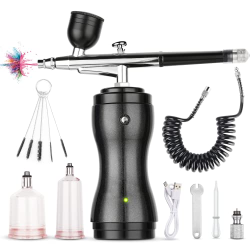 Rechargeable Cordless Airbrush Kit for Nails Makeup Cake Decorating