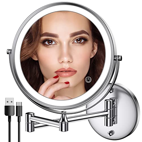 Rechargeable Wall Mounted Makeup Mirror