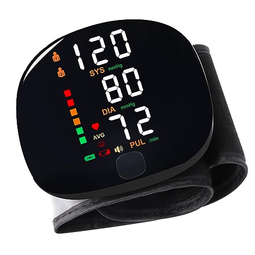 Rechargeable Wrist Blood Pressure Monitor with Voice Broadcast