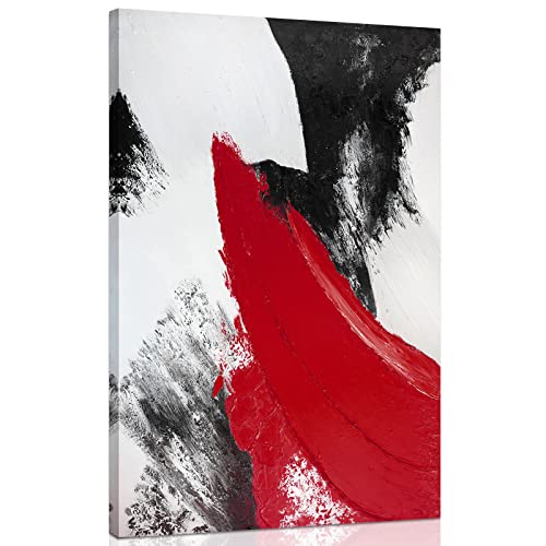 Red Abstract Canvas Wall Art