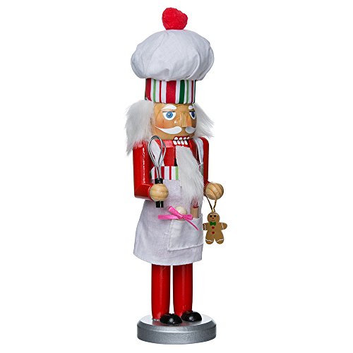 Red Baking Nutcracker Chef Figurine